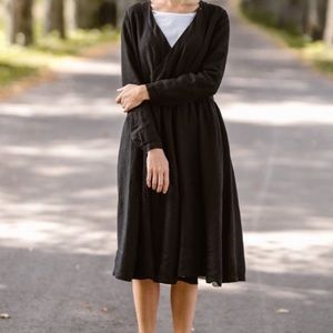 Son de Flor size S wrap dress linen